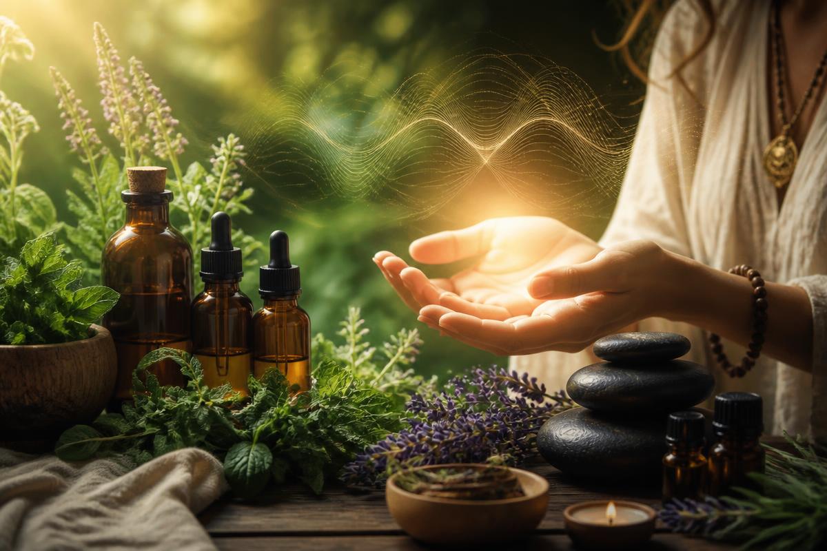 Kombinacija naših tehnika — biljne tinkture, bioenergija, ThetaHealing® i masaže